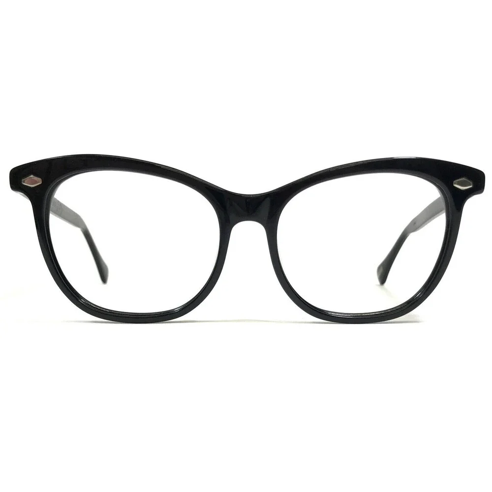 Raen Eyeglasses Frames pfieffer black Cat Eye Full Rim Oversized 52-16-145